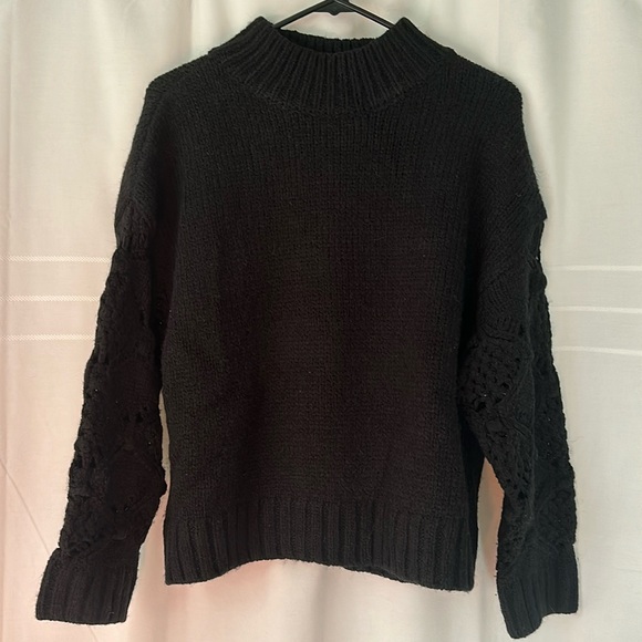 Clever One Knit Mock neck Pullover Sweater - Picture 3 of 4